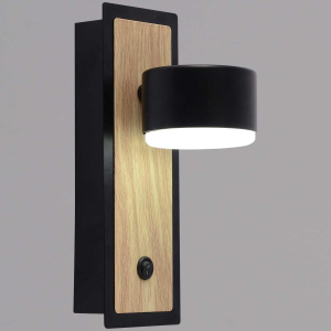 Бра Reluce 12540-0.2-01 BK+WOOD