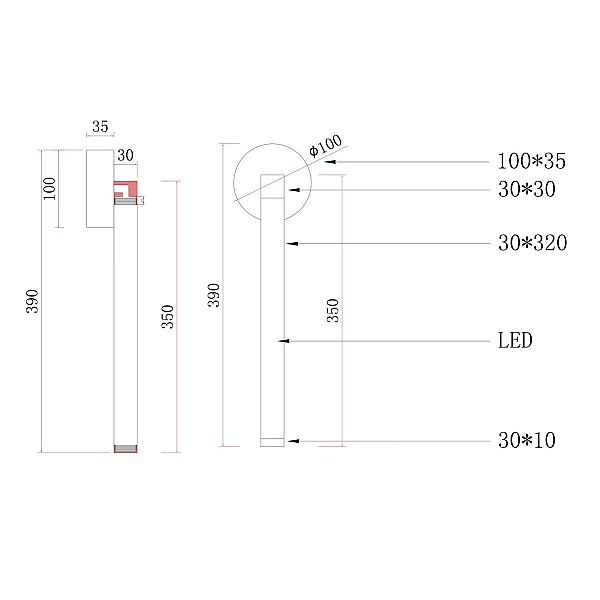 Бра Kink Light Эванте 08456W,19