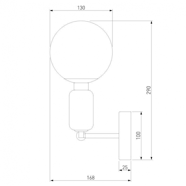 Бра Eurosvet Bubble 50251/1 черный жемчуг Бра Eurosvet Bubble 50251/1 черный жемчуг