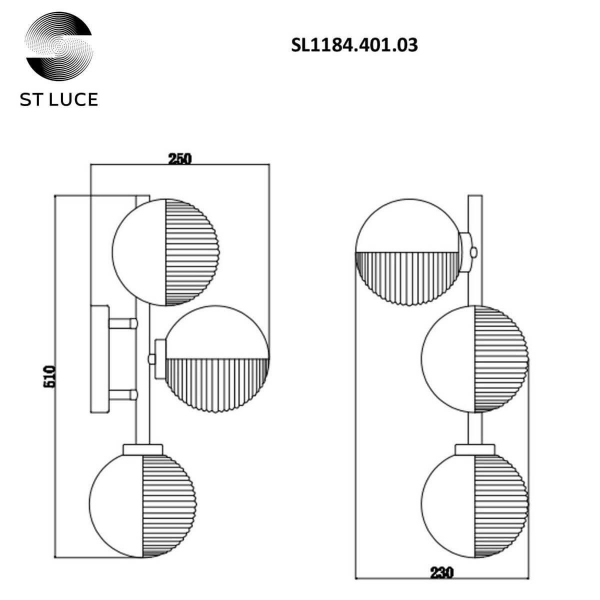 Бра ST Luce Todo SL1184.401.03 Бра ST Luce Todo SL1184.401.03