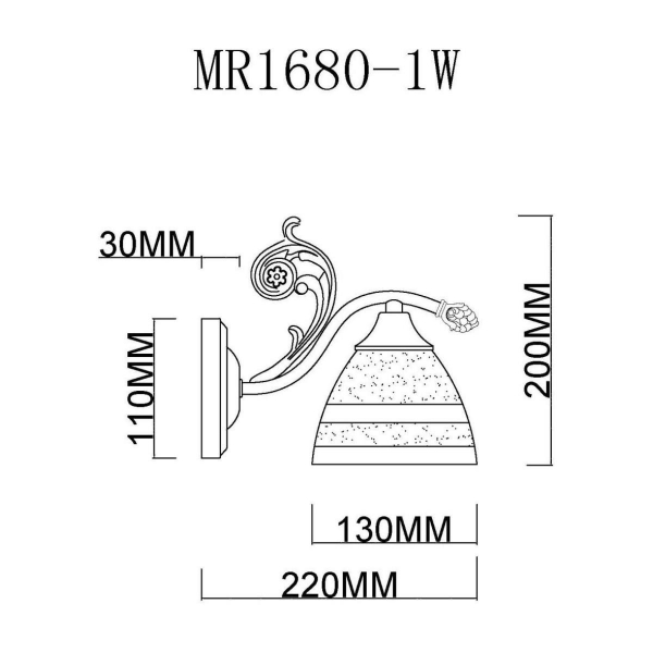 Бра MyFar Nile MR1680-1W Бра MyFar Nile MR1680-1W