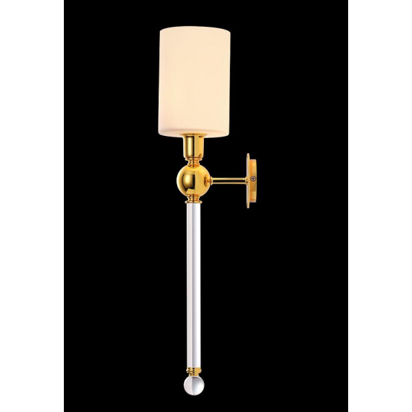 Бра Crystal Lux Mirabella AP1 Gold/White Бра Crystal Lux Mirabella AP1 Gold/White