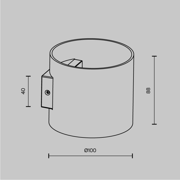 Бра Maytoni Rond C066WL-01MG