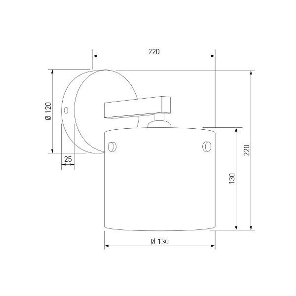 Бра Eurosvet Glimmer 501001 черный жемчуг a072603