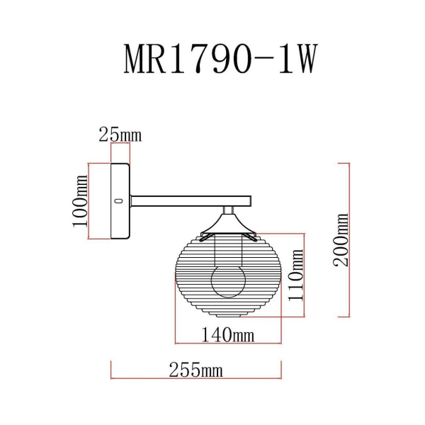 Бра MyFar Gloria MR1790-1W Бра MyFar Gloria MR1790-1W