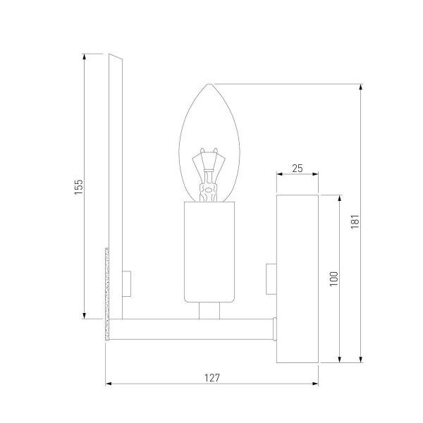 Бра Eurosvet Marble 60158/1 латунь Бра Eurosvet Marble 60158/1 латунь