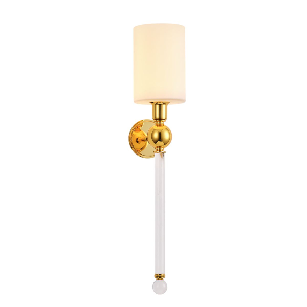 Бра Crystal Lux Mirabella AP1 Gold/White
