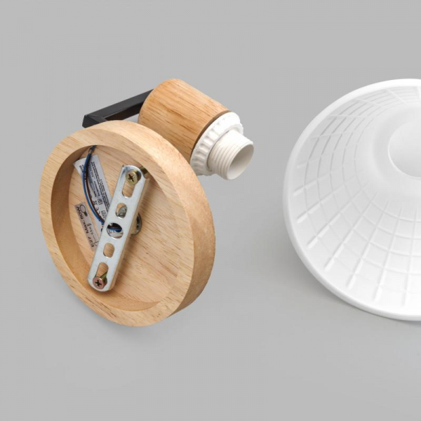 Бра IMEX MD.5716-1-W-BK+WOOD Бра IMEX MD.5716-1-W-BK+WOOD