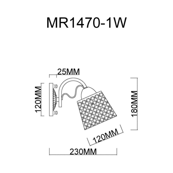 Бра MyFar Luiza MR1470-1W Бра MyFar Luiza MR1470-1W
