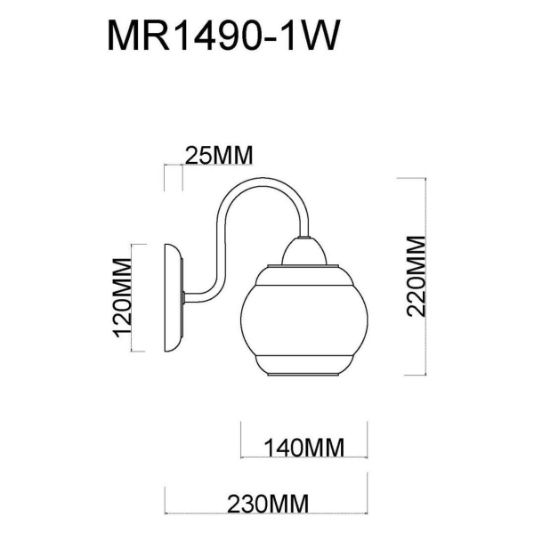 Бра MyFar Kris MR1490-1W Бра MyFar Kris MR1490-1W