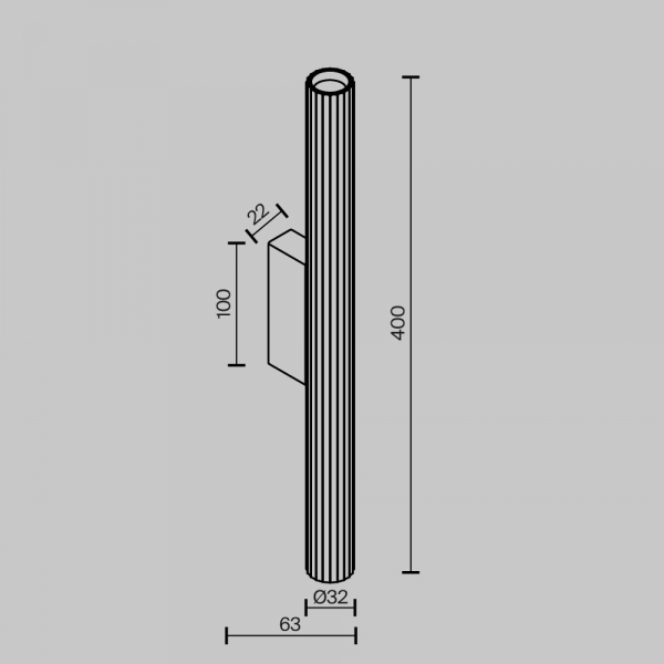Бра Maytoni Technical Calipso C082WL-12W2.7K-W Бра Maytoni Technical Calipso C082WL-12W2.7K-W