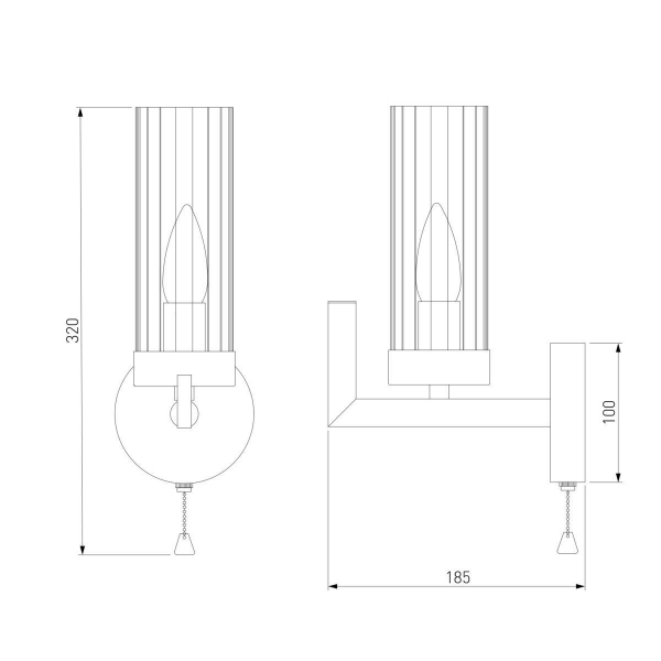 Бра Eurosvet Arganie 60133/1 латунь Бра Eurosvet Arganie 60133/1 латунь