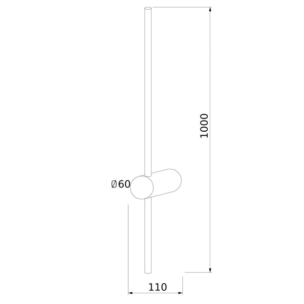 Бра Elektrostandard Cane MRL Led 1121 черный a061491 Бра Elektrostandard Cane MRL Led 1121 черный a061491