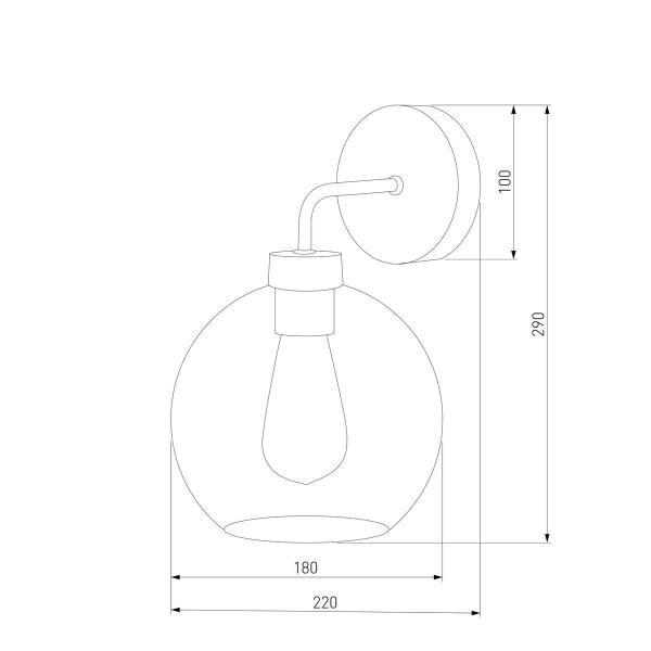 Бра TK Lighting 4019 Bari Graphite Бра TK Lighting 4019 Bari Graphite