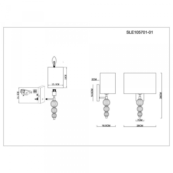 Бра Evoluce Ramer SLE105701-01