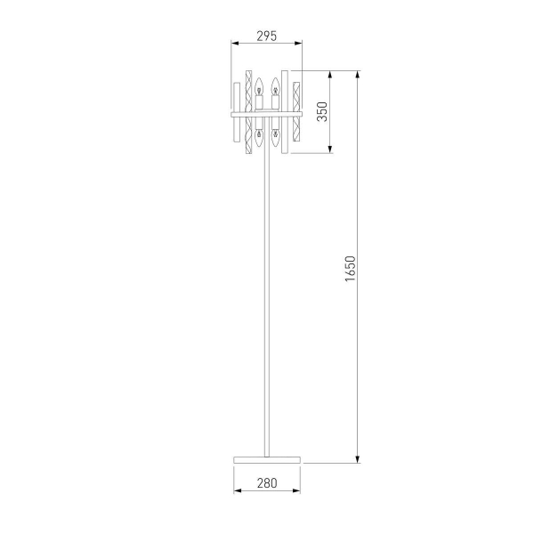 Бра Eurosvet Peony 60136/1 хром/графит Бра Eurosvet Peony 60136/1 хром/графит