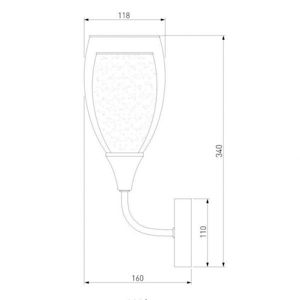 Бра Eurosvet Cosmic 50285/1 золото Бра Eurosvet Cosmic 50285/1 золото