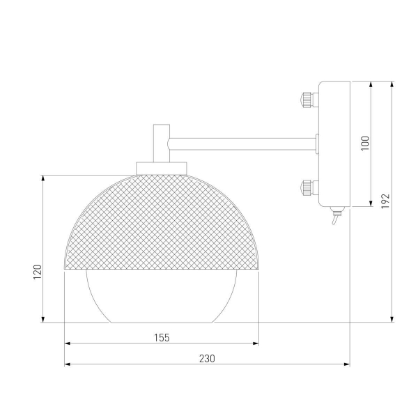 Бра Eurosvet 70106/1 черный Бра Eurosvet 70106/1 черный