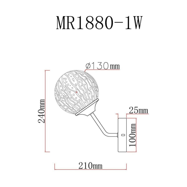 Бра MyFar Camilla MR1880-1W Бра MyFar Camilla MR1880-1W