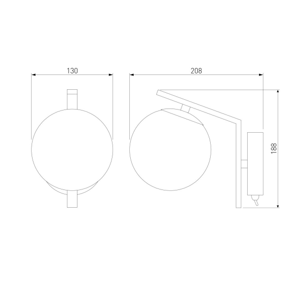 Бра Eurosvet Shape 70132/1 хром