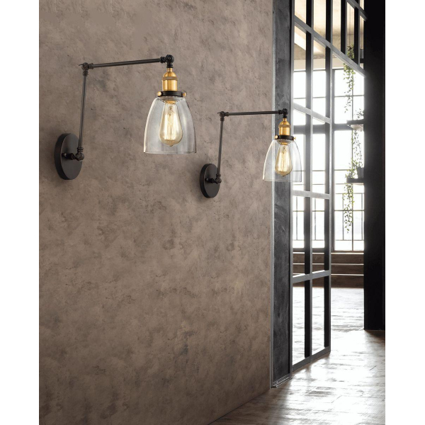 Бра Lumina Deco Gubi LDW B005-2 BK+PR Бра Lumina Deco Gubi LDW B005-2 BK+PR