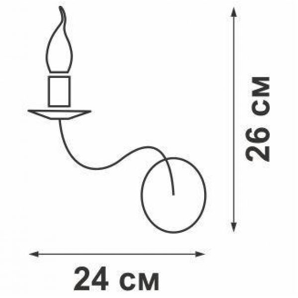 Бра Vitaluce V1104-0/1A Бра Vitaluce V1104-0/1A