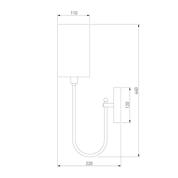 Бра Eurosvet Abbey 60164/1 черный Бра Eurosvet Abbey 60164/1 черный