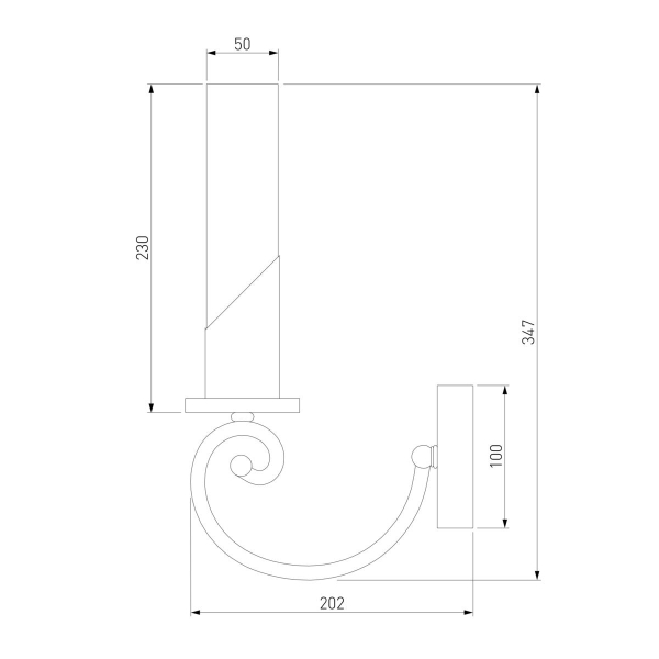 Бра Eurosvet Banci 60117/1 никель