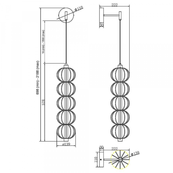 Бра Maytoni Golden Cage MOD216WL-L10G3K Бра Maytoni Golden Cage MOD216WL-L10G3K