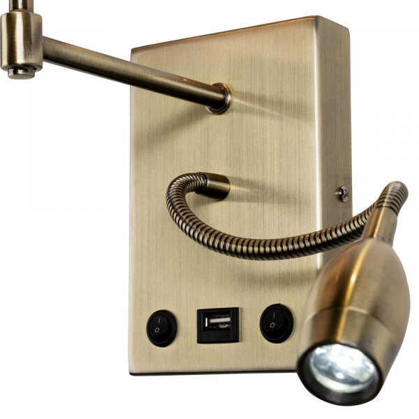 Бра Arte Lamp Elba A2581AP-2AB Бра Arte Lamp Elba A2581AP-2AB