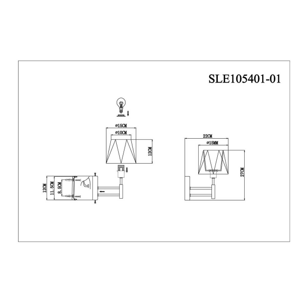 Бра Evoluce Lagoro SLE105401-01 Бра Evoluce Lagoro SLE105401-01