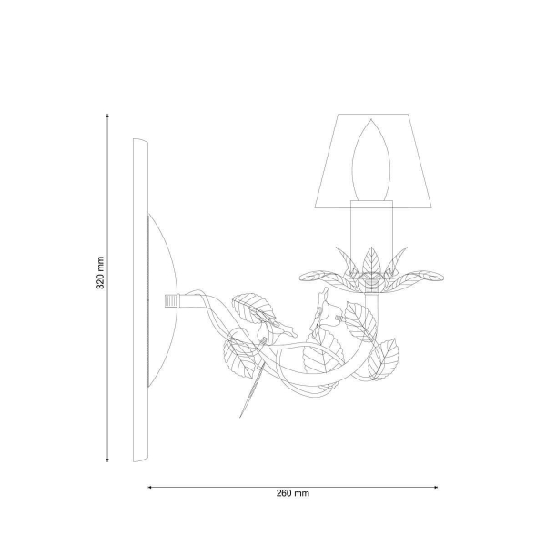 Бра Lucia Tucci Fiori Di Rose W107.1 Бра Lucia Tucci Fiori Di Rose W107.1