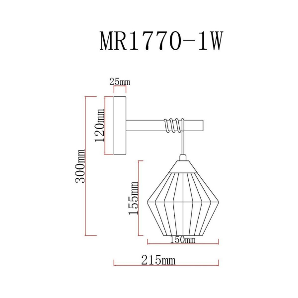 Бра MyFar Bella MR1770-1W Бра MyFar Bella MR1770-1W