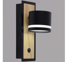 Бра Reluce 22540-0.2-01 BK+WOOD