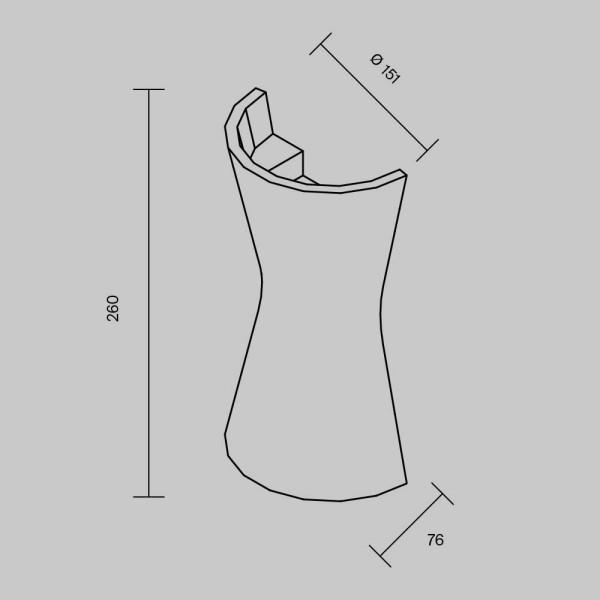 Бра Maytoni Technical C123WL-GU10-02-W