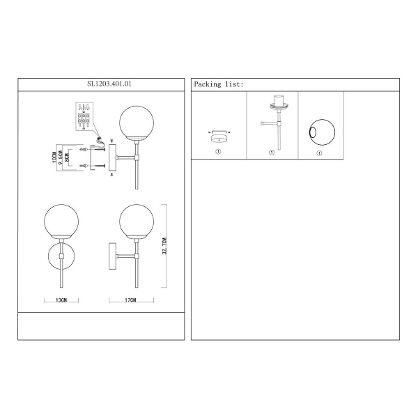Бра ST Luce Limano SL1203.401.01 Бра ST Luce Limano SL1203.401.01