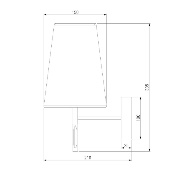 Бра Eurosvet Milazzo 60137/1 золото Бра Eurosvet Milazzo 60137/1 золото