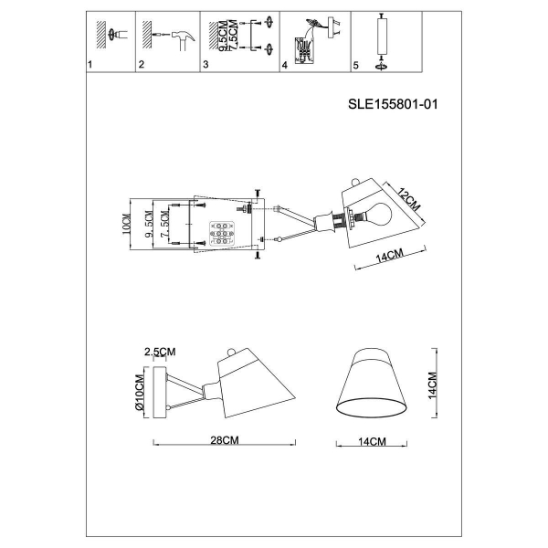 Бра Evoluce Vario SLE155801-01 Бра Evoluce Vario SLE155801-01
