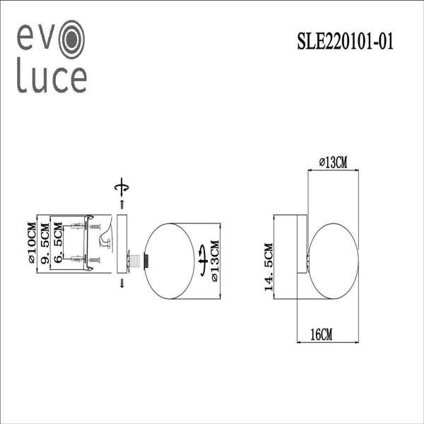Бра Evoluce Arcola SLE220101-01 Бра Evoluce Arcola SLE220101-01