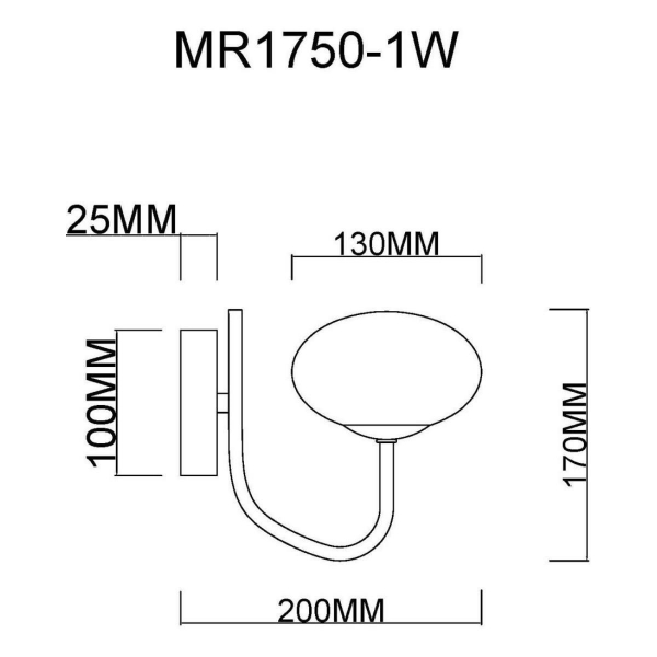 Бра MyFar Scott MR1750-1W Бра MyFar Scott MR1750-1W
