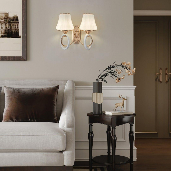 Бра Arte Milano Florentia-2387 302387/1W Wh/Gd Бра Arte Milano Florentia-2387 302387/1W Wh/Gd