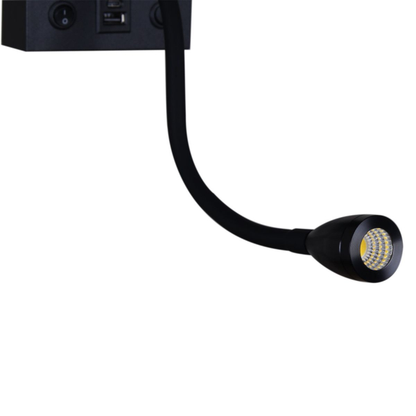 Бра Reluce 86210-9.2-001KT LED3W+E14 BK Бра Reluce 86210-9.2-001KT LED3W+E14 BK