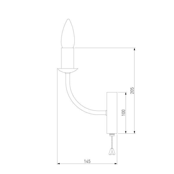 Бра Eurosvet Santi 60139/1 золото Бра Eurosvet Santi 60139/1 золото