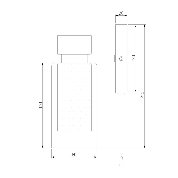 Бра Eurosvet Amado 70115/1 белый Бра Eurosvet Amado 70115/1 белый