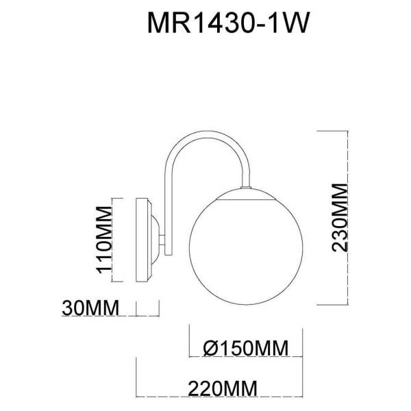 Бра MyFar Kate MR1430-1W Бра MyFar Kate MR1430-1W
