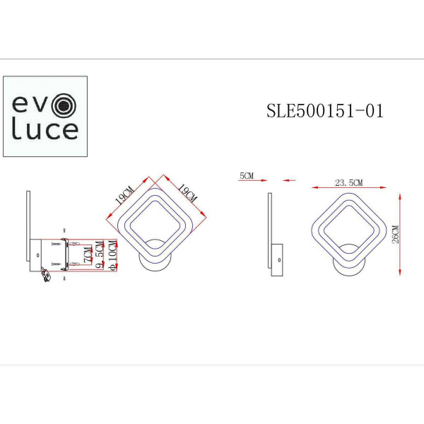 Бра Evoluce Samuro SLE500151-01 Бра Evoluce Samuro SLE500151-01