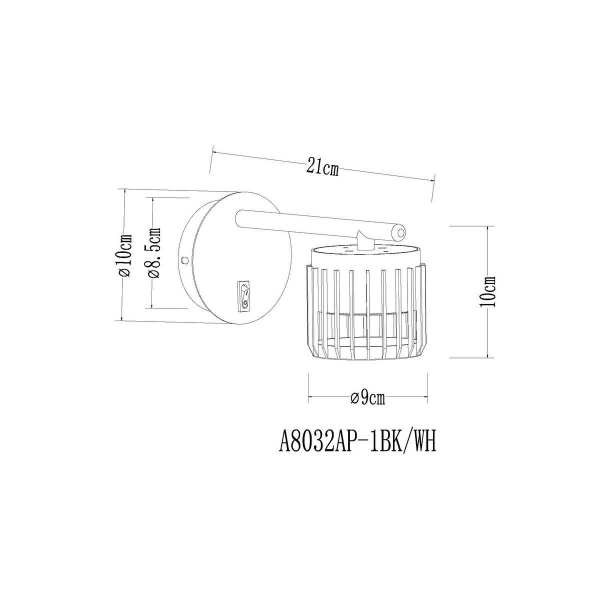 Бра Arte Lamp Atria A8032AP-1WH Бра Arte Lamp Atria A8032AP-1WH
