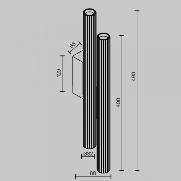 Настенный светильник (бра) Technical C082WL-24W2.7K-W Настенный светильник (бра) Technical C082WL-24W2.7K-W