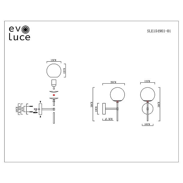 Бра Evoluce Lacotta SLE154901-01