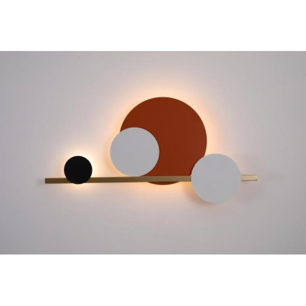Бра Alfa Light F4324-23 L300*H600 orange+black+white